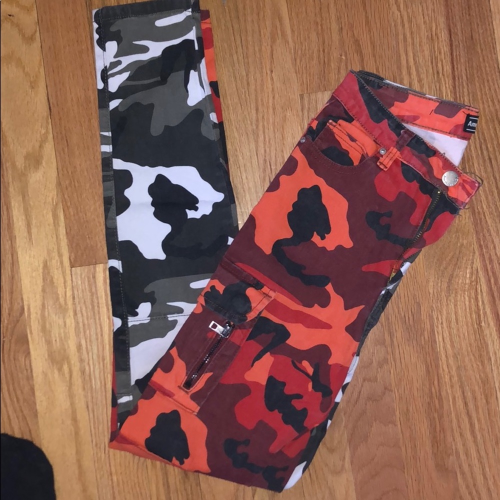 Dolls kill split camo pants